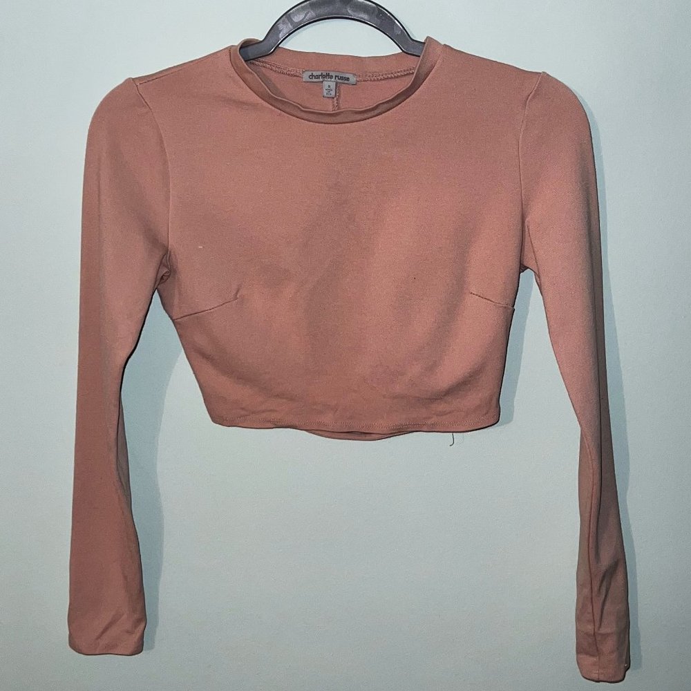 Pink Charlotte Russe Crop Top